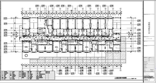 杭州精品酒店室內(nèi)裝飾工程深化設(shè)計二層頂面布置圖