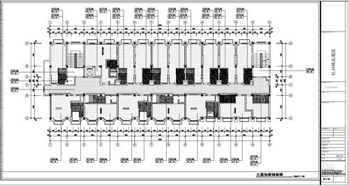 杭州精品酒店室內(nèi)裝飾工程深化設(shè)計三層地面鋪裝圖
