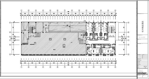 杭州精品酒店室內(nèi)裝飾工程深化設(shè)計四層平面布置圖