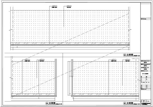 商場深化設(shè)計(jì)施工圖負(fù)一層立面圖04-05