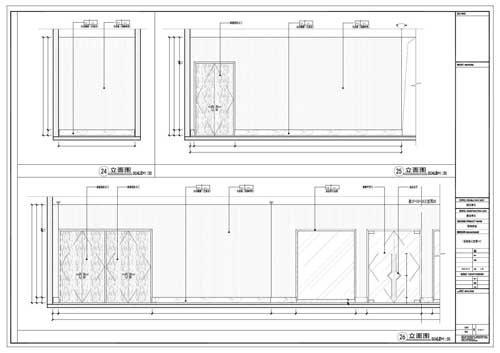 商場深化設(shè)計施工圖一層立面圖25-26