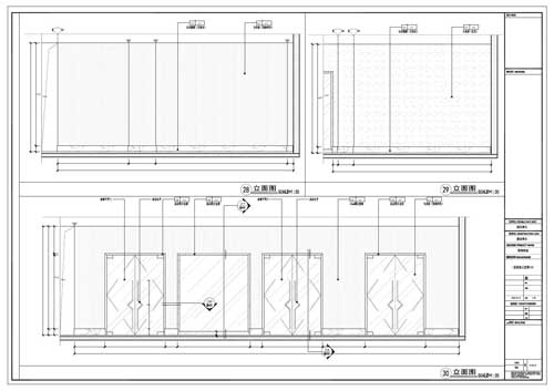 商場深化設(shè)計施工圖一層立面圖28-30