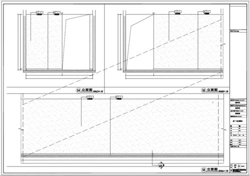 商場深化設(shè)計(jì)施工圖負(fù)一層立面圖54-55