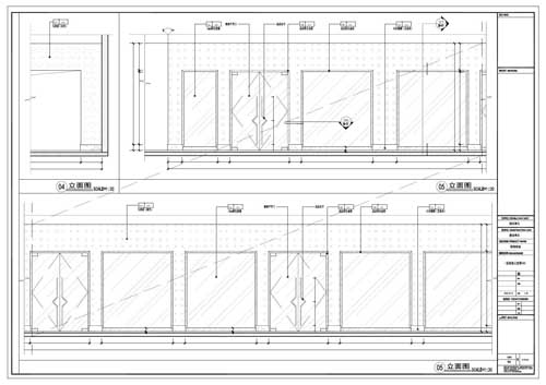 商場深化設(shè)計施工圖一層立面圖04-05