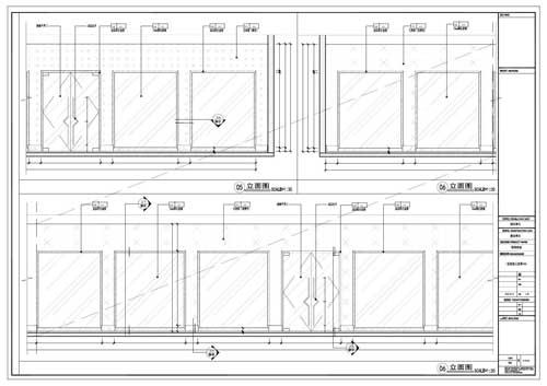 商場深化設(shè)計施工圖一層立面圖05-06