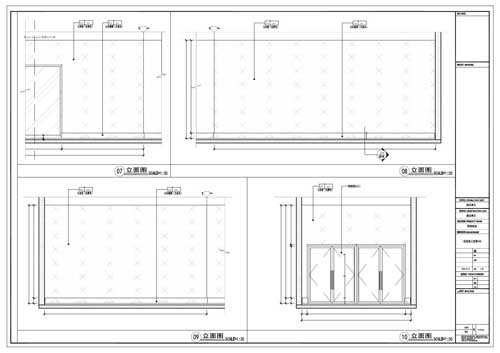 商場深化設(shè)計施工圖一層立面圖07-10