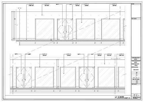 商場深化設(shè)計施工圖一層立面圖47