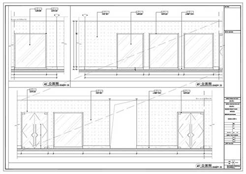 商場深化設(shè)計施工圖一層立面圖49