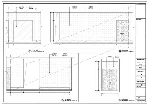 商場深化設(shè)計施工圖一層立面圖49-51