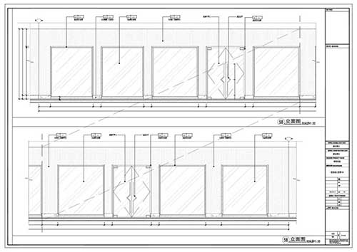 商場深化設(shè)計施工圖一層立面圖58