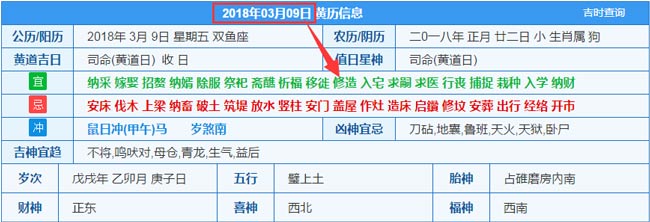 2018年03月09日裝修吉日截圖
