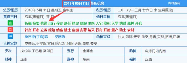 2018年05月11日裝修吉日截圖