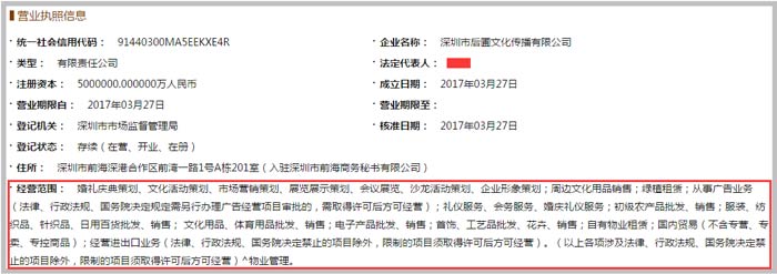 文化傳播有限公司經(jīng)營(yíng)范圍截圖