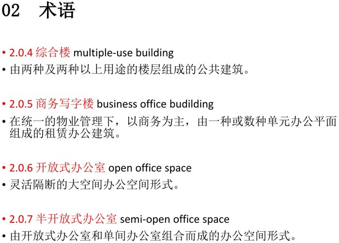 辦公建筑設(shè)計(jì)規(guī)范術(shù)語解讀圖