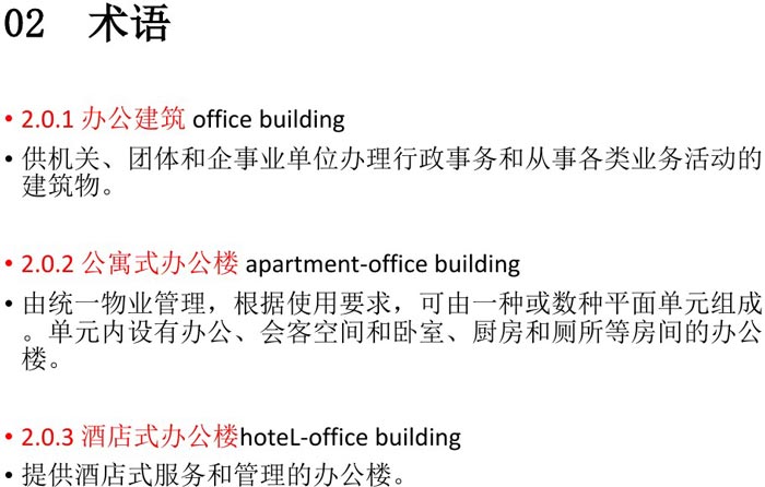 辦公建筑設(shè)計(jì)規(guī)范術(shù)語解讀圖